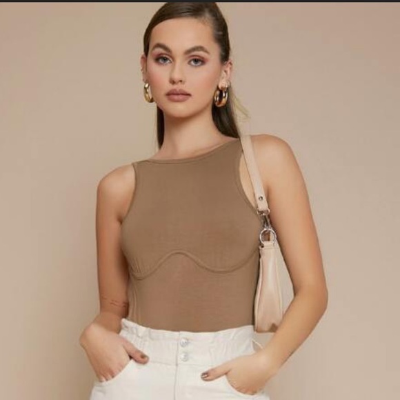 Tops - Open back nude body suit